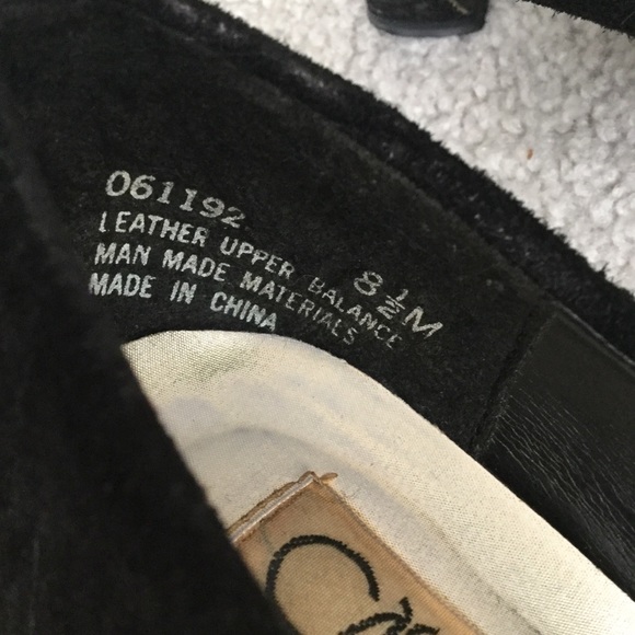 Black Suede Leather Cara Leigh Heels - Picture 4 of 6